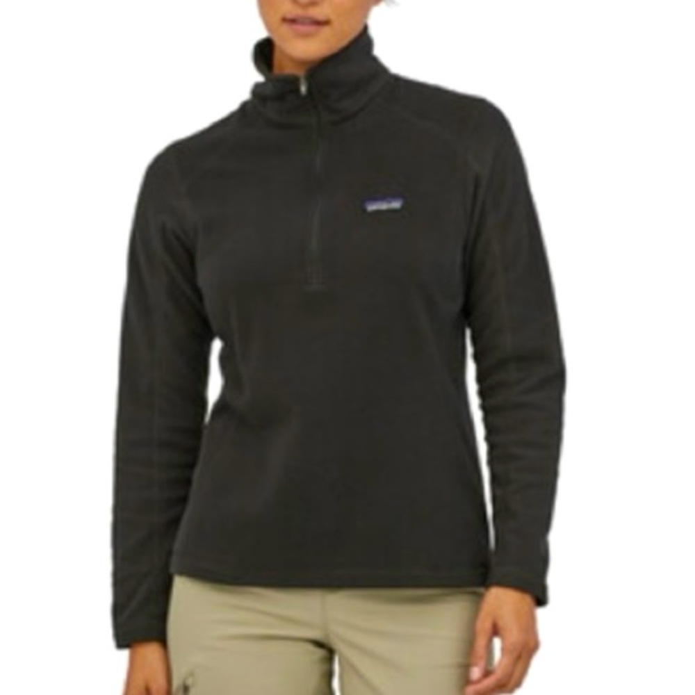 Patagonia Women’s Black Micro D 1/4” Zip Pullover